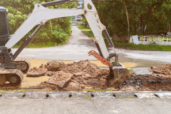 Water Line Excavation in Simi Valley