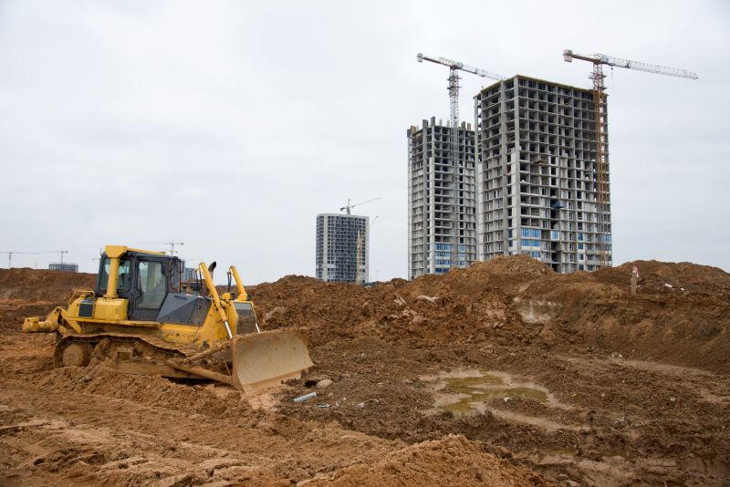 Bulldozer Land Grading
